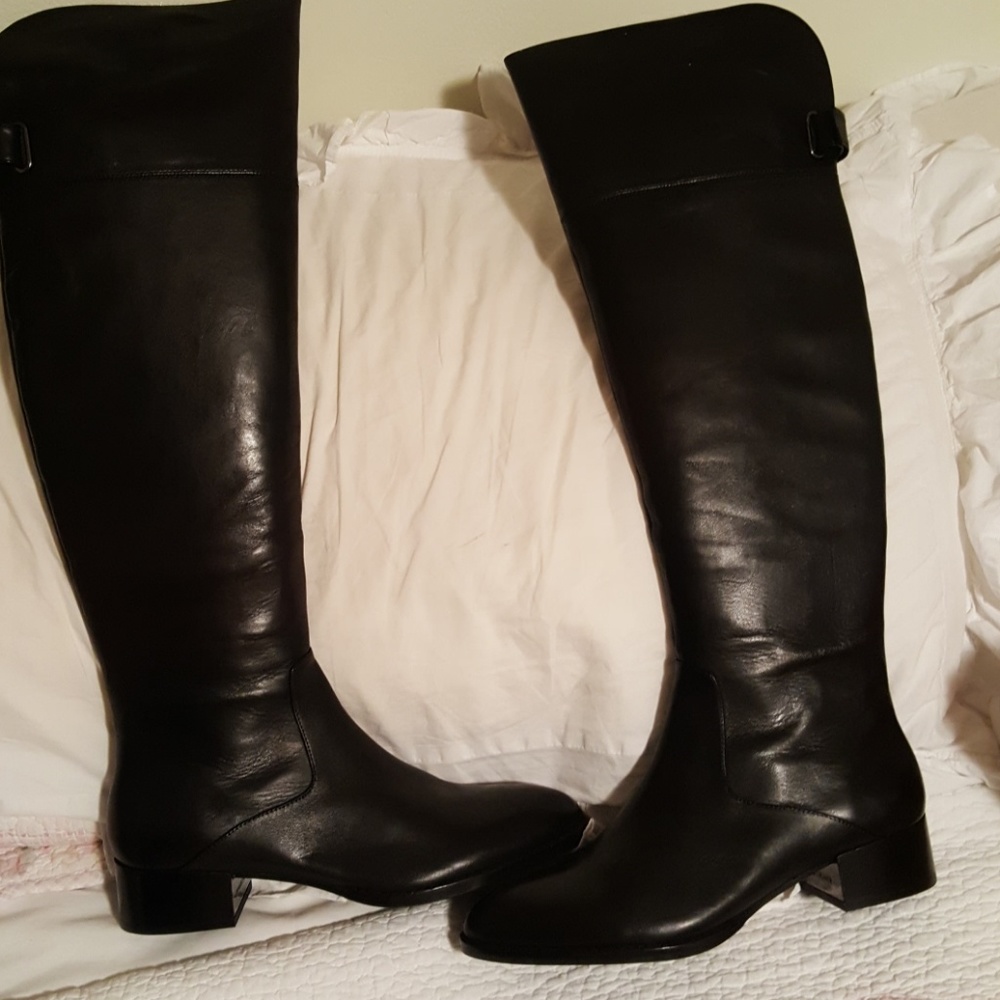 New black over the knee boots